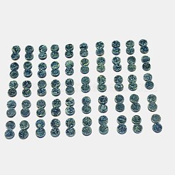Electroplate Natural Druzy Crystal Cabochons&nbsp;G-L047-8mm-08