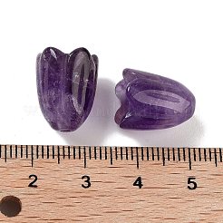 天然石アメジストビーズ  花  15x12mm  穴：1.6mm&nbsp;G-A222-03H