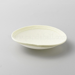 帽子用ポリエステル製ラウンドファシネーターハットベース  ホワイト  130~135x2.5mm&nbsp;AJEW-WH0342-58B