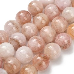 Natural Pink Morganite Beads Strands&nbsp;G-H335-B01-12mm