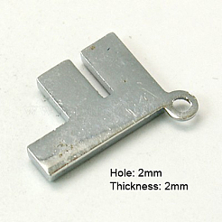 Alloy Letter Pendants&nbsp;LS-X-RB-C1416-F