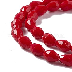 Faceted Glass Beads Strands&nbsp;GLAA-E037-02D