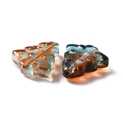 クリスマス透明手作りランプワーク ビーズ  クリスマスツリー  シエナ  16x15x5mm  穴：1.2mm  約50個/袋&nbsp;LAMP-CJC0012-04H