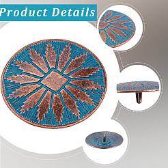 18Pcs 1-Hole Alloy Shank Buttons&nbsp;BUTT-GF0004-19B