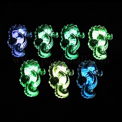 10Pcs Transparent Luminous Acrylic Pendants&nbsp;TACR-FP0001-02B