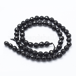 Natural Black Onyx Beads Strands&nbsp;G-E469-06-12mm