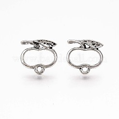 Alloy Stud Earring Findings&nbsp;PALLOY-ZX030-17AS-RS