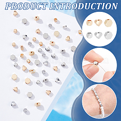 48Pcs 6 Styles Brass Spacer Beads&nbsp;KK-BC0013-36