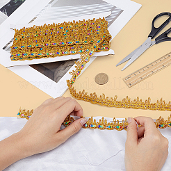 Polyester Lace Trims&nbsp;SRIB-WH0011-434A