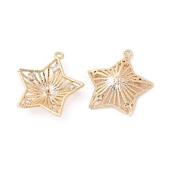 Brass Peg Bails Pendants&nbsp;KK-F808-14G