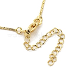 女性用フラワー真鍮シェルパールペンダントネックレス  18KGP本金メッキ  17.52インチ（44.5cm）  ペンダント：27x26x7.5mm&nbsp;LS-NJEW-S385-06A-G