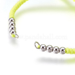 Nylon Cord Braided Bead Bracelets Making&nbsp;BJEW-F360-FP14