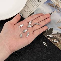 Tibetan Style Palm with Lotus Flower Alloy Pendants&nbsp;KK-P015-03AS-1