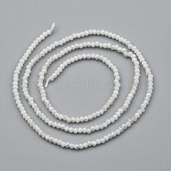 電気メッキガラスビーズセット  ABカラーメッキ  多面カット  そろばん  ホワイト  2x1.5~1.6mm  穴：0.8mm  235個/連  14.17インチ（36cm）&nbsp;GLAA-F079-A-AB02