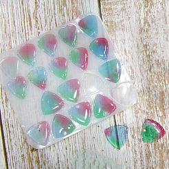 ギターピック収納ボックスシリコンモールド  レジン型  エポキシ樹脂工芸品作り  ホワイト  150x132x3mm  穴：3mmと4mm&nbsp;DIY-TAC0013-04