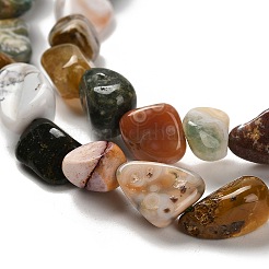 Natural Ocean Jasper Beads Strands&nbsp;G-P497-01E-90B