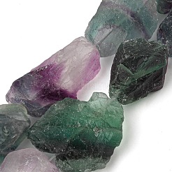 Raw Rough Natural Fluorite Beads Strands&nbsp;G-A216-01