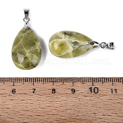 Natural Lemon Jade Pendants&nbsp;G-N362-03P-11
