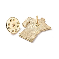 コーヒーポットエナメルピン  バックパックの衣服用のライトゴールドメッキ合金バッジ  ブラック  23.5x19x1.5mm&nbsp;LS-JEWB-G012-F04-A