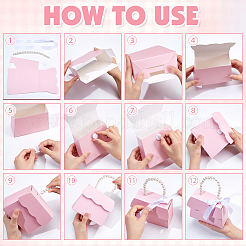 Handbag Shaped Paper Wedding Candy Gift Boxes&nbsp;CON-WH0115-38