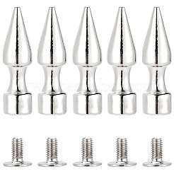 20Pcs Zinc Alloy Spikes Screwback Studs&nbsp;FIND-GF0008-53A