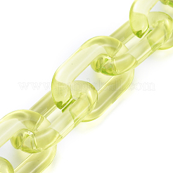 Handmade Transparent Acrylic Cable Chains&nbsp;AJEW-JB00563-04