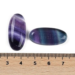 天然のカラフルな蛍石カボション  オーバル  28x13.5x6.5mm&nbsp;G-H288-01F
