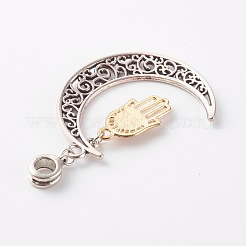 Tibetan Style Alloy European Dangle Charms&nbsp;PALLOY-JF00711