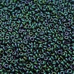 トーホー 11/0 デミラウンドビーズ  日本製シードビーズ  （706)マットカラーアイリスティール  11/0  2.2x0.9mm  穴：0.8mm  約1733個/10g&nbsp;X-SEED-DR11-0706