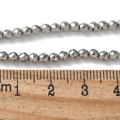 Baking Paint Synthetic Non-Magnetic Hematite Beads Strands&nbsp;G-H020-K01-10