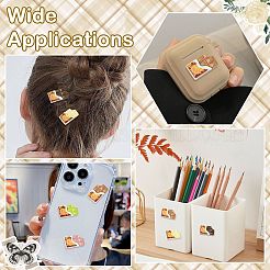 50個5色不透明樹脂カボション  模造食品  チョコレート  ミックスカラー  13x21.5x6mm  10個/カラー&nbsp;RESI-CJ0004-78