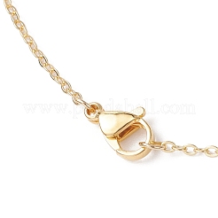 Natural Cultured Freshwater Pearl Potato Beaded Brass Heart with Letter Pendant Double Layer Necklaces&nbsp;NJEW-JN05392-02