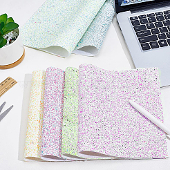 6Pcs 6 Colors PVC & Imitation Leather Fabrics&nbsp;DIY-CL0001-31