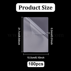 長方形のプラスチックラミネーターシート  透明  217x155x0.3mm&nbsp;AJEW-WH0348-843C