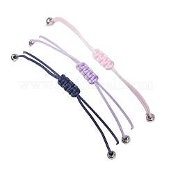 3Pcs Constellations Adjustable Nylon Cord Braided Bead Bracelets for Women Men&nbsp;BJEW-JB11325-07