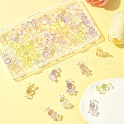 50Pcs 5 Colors Transparent Acrylic Beads&nbsp;MACR-FS0001-83
