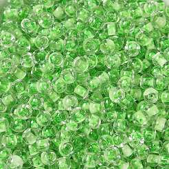 Transparent Inside Colours Glass Seed Beads&nbsp;X1-SEED-A032-04C