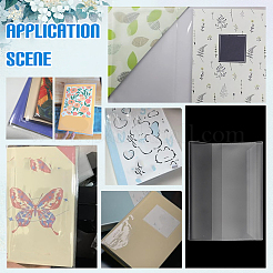 Plastic Cloth Book Cover and Sticker Paper&nbsp;OFST-WH0012-002