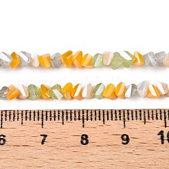電気メッキガラスビーズセット  多面カット  ハート  ゴールド  3x4.5x4.5mm  穴：0.9~1mm  約144~148個/連  13.98~15.6''（35.5~39センチメートル）&nbsp;GLAA-T023-A17-02