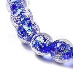 Handmade Dichroic Foil Glass Beads Strands&nbsp;DICH-U001-06A