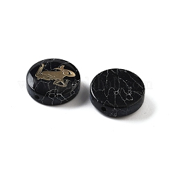 Dyed Black Synthetic Turquoise Beads&nbsp;G-F775-B01