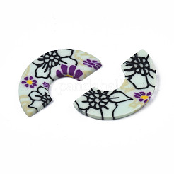 Handmade Polymer Clay Cabochons&nbsp;CLAY-N010-044