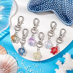 Sea Turtle Transparent Glass Pendant Decoration&nbsp;HJEW-JM02262