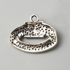合金のチベット風チャーム  アンティークシルバー  他人  16.5x20x3mm  穴：1.8mm&nbsp;FIND-CJC0004-57AS-02