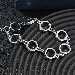 12MM 304 Stainless Steel Ring Link Chain Bracelets&nbsp;SA-CBA2696-23P
