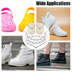 8Pcs 4 Styles Gothic Style Skull Wing Iron Twisted Boot Strap Chains for Halloween&nbsp;FIND-AB00066