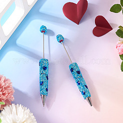 2Pcs Polymer Clay Rhinestones Ball-Point Pen&nbsp;OFST-TA0001-03F