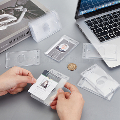 Rectangle Plastic ID Holder Cover&nbsp;AJEW-WH0556-03C