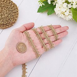Lace Trim Nylon Ribbon&nbsp;SRIB-WH0007-01