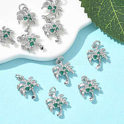 SHEGRACE Brass Cubic Zirconia Pendants&nbsp;XGRQ3K370-554P